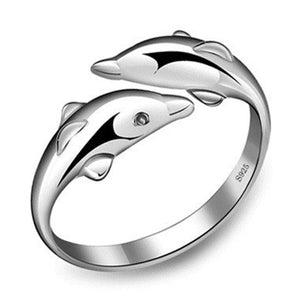 New Hot Sale Fashion Cute Dolphin Party Rings for Girls Wedding Rings for Women